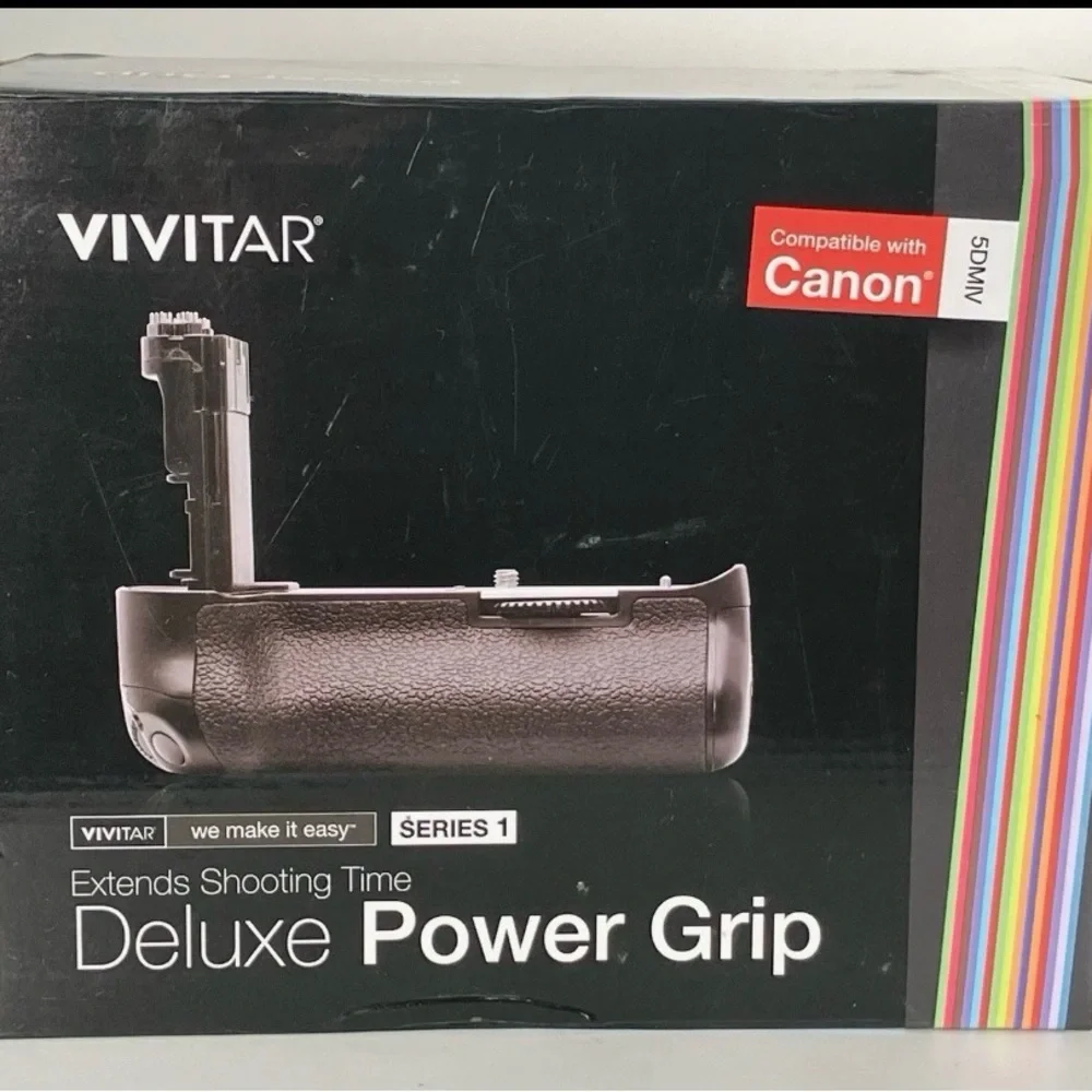 Deluxe Power Grip (Black) - Compatible with Canon